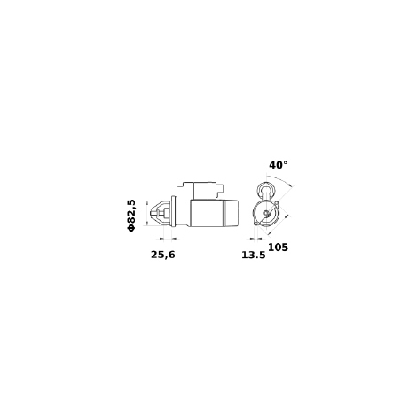 MOTORINO AVV.TO 12V 3,2KW Z11 RID